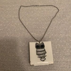 Owl sweater necklace